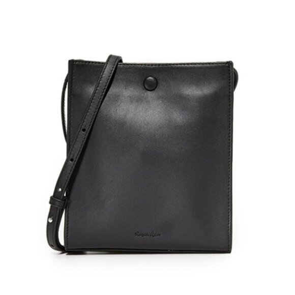 Steven Alan Handbags - Steven Alan Camden black leather mini shoulder bag